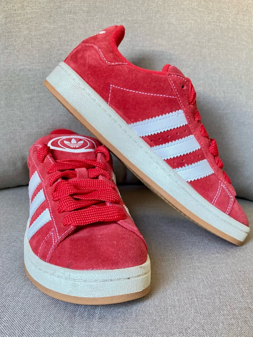 Adidas Campus 00s Red Suede Sneakers Women’s 6.5 Y2K Skate Streetwear Shoes